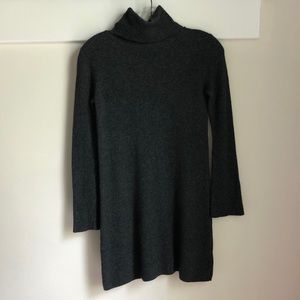 Madewell Charcoal Turtleneck Sweater Dress XXS